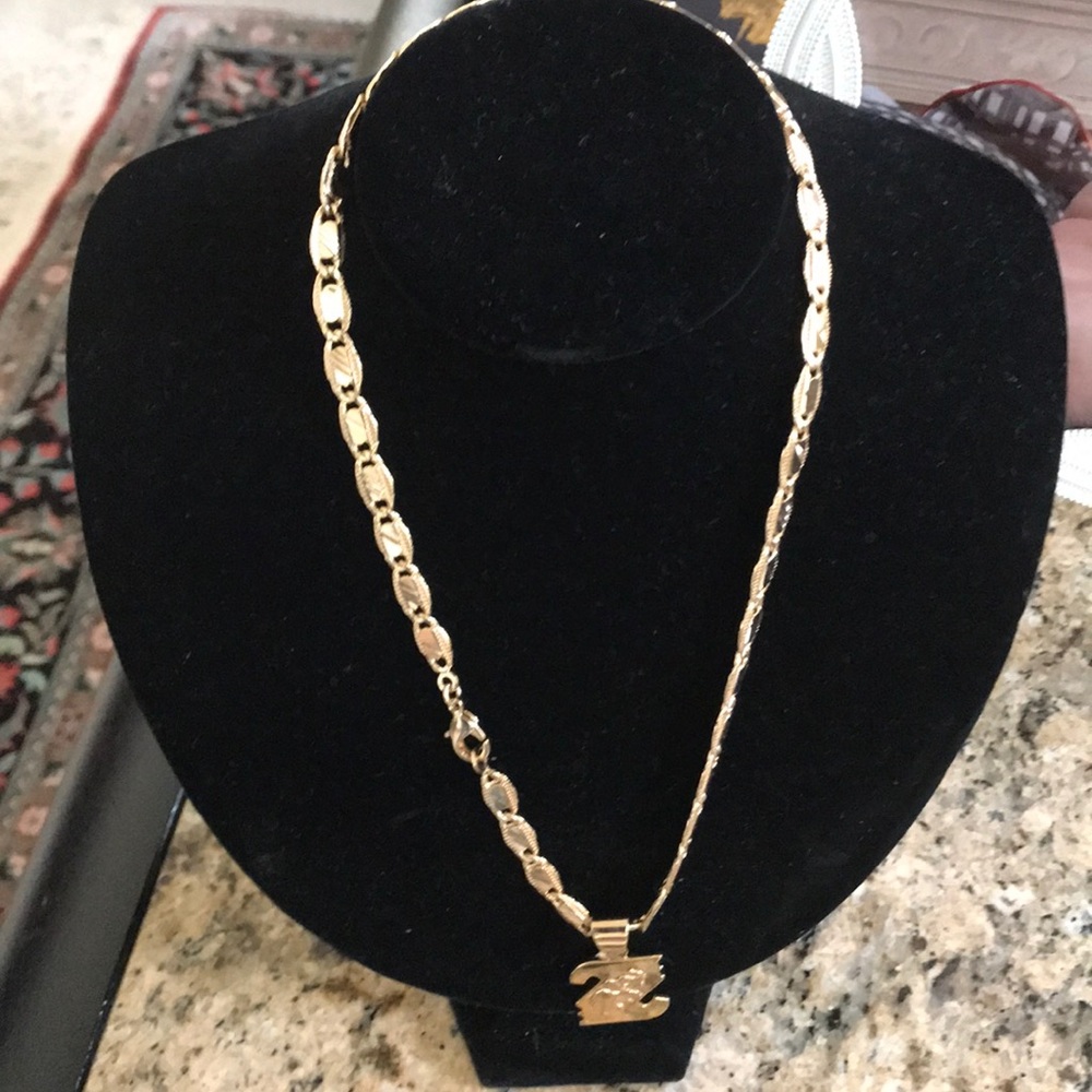Gold filled Chain + Pendant, New